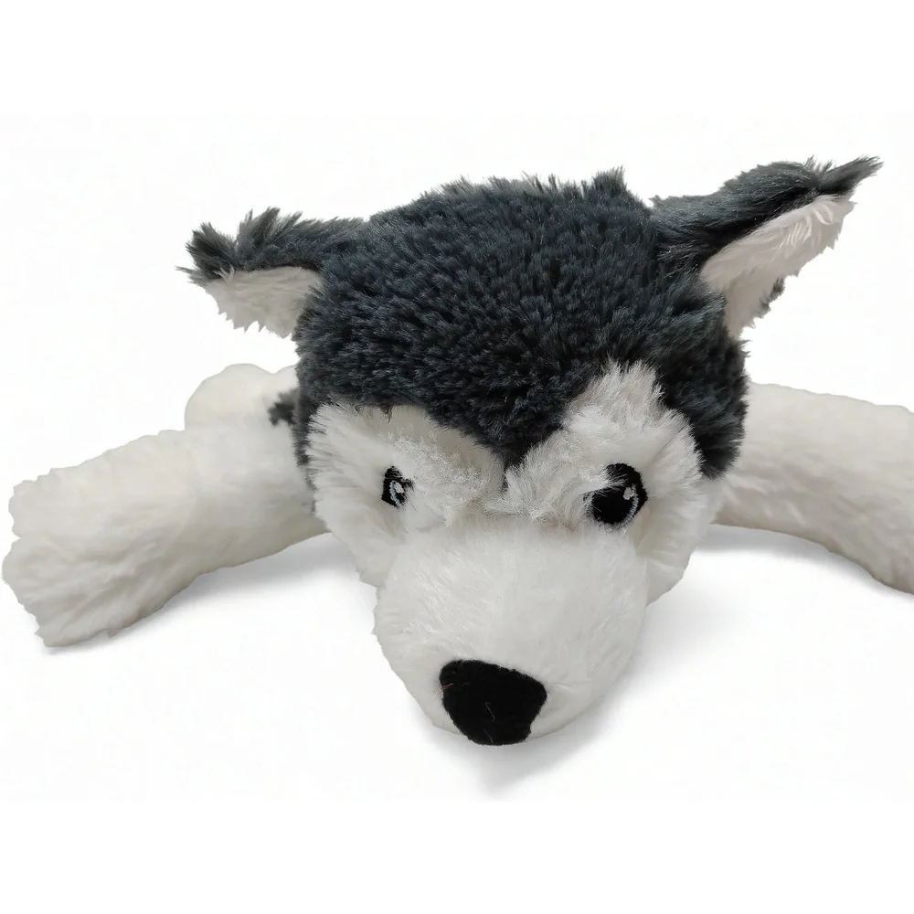 IKEA LIVLIG Siberian Husky Plush Toy 11in Stuffed Animal Polyester Canine Gift